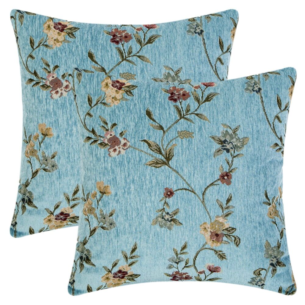 8474 Throw Pillow Covers Set of 2, Flower Plant Pillows Case, Floral